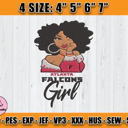 Atlanta Falcons Embroidery, NFL Girls Embroidery, NFL Machine Embroidery Digital, 4 sizes Machine Emb Files -21-Thomasud