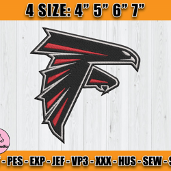 Atlanta Falcons Embroidery, NFL Falcons Embroidery, NFL Machine Embroidery Digital, 4 sizes Machine Emb Files-22-Thomasu
