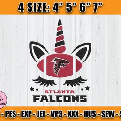 Atlanta Falcons Embroidery, Unicorn Embroidery, NFL Machine Embroidery Digital, 4 sizes Machine Emb Files -25-Thomas