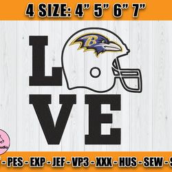 Ravens Embroidery, NFL Ravens Embroidery, NFL Machine Embroidery Digital, 4 sizes Machine Emb Files - 09 Martin