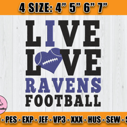 Ravens Embroidery, NFL Ravens Embroidery, NFL Machine Embroidery Digital, 4 sizes Machine Emb Files -16-Thomas
