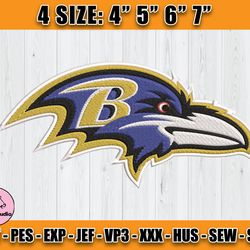 Ravens Embroidery, NFL Ravens Embroidery, NFL Machine Embroidery Digital, 4 sizes Machine Emb Files -21-Thomas