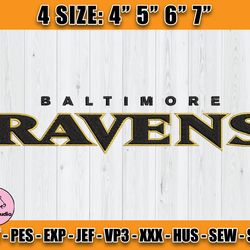Ravens Embroidery, NFL Ravens Embroidery, NFL Machine Embroidery Digital, 4 sizes Machine Emb Files -22-Thomas