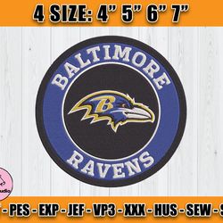 Ravens Embroidery, NFL Ravens Embroidery, NFL Machine Embroidery Digital, 4 sizes Machine Emb Files -25-Thomas