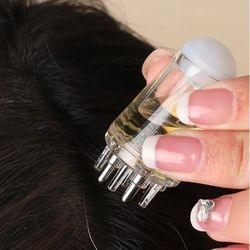 Scalp Applicator Liquid Comb Portable Mini Massage Comb Essential Oil Liquid Guiding Massager Anti Hair Loss Scalp Care
