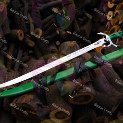 handmade wheel of time heron marked viking sword buste sword battle ready long sword with scabbard