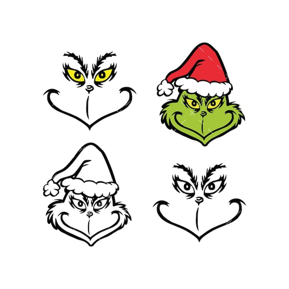 Grinch Face SVG, PNG, Cricut, Grinchy face Svg, Christmas Svg, Grinch face cut file.jpg