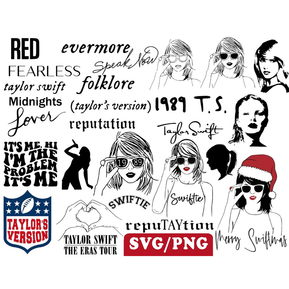 svg bundle, merry swiftmas svg, repuTAYtion svg, lover svg, eras tour concert svg, cut files for shirts, tshirt designs, png clip art.jpg