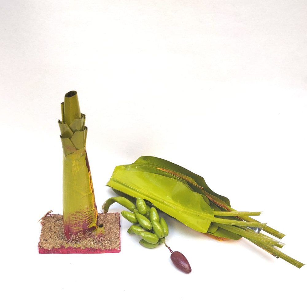 Artificial Bonsai Banana Tree 1ft Pair 2