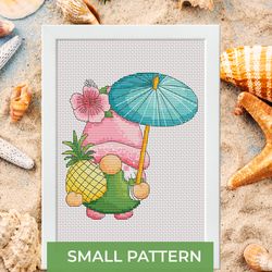 Cross stitch pattern - Tropical holiday
