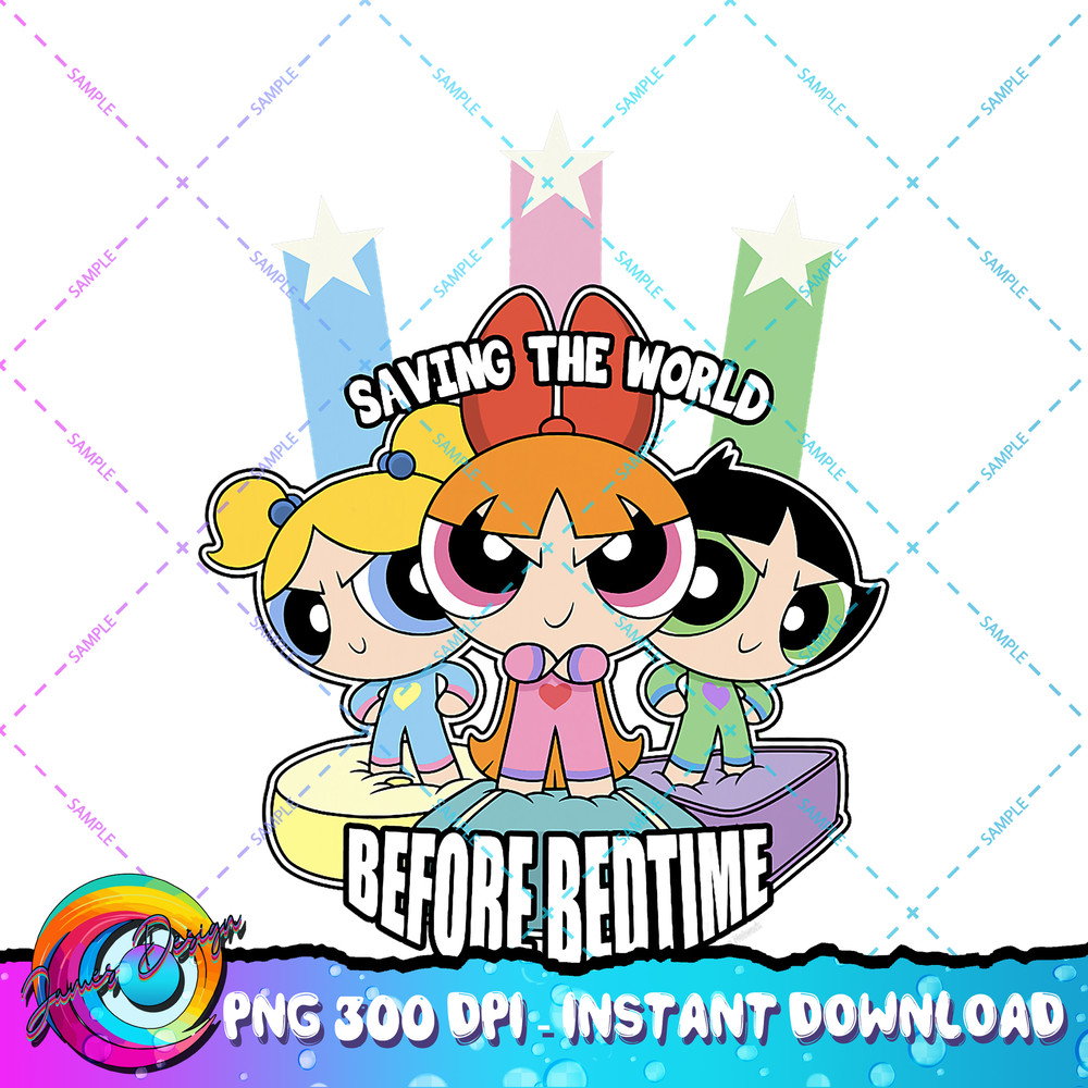 CN The Powerpuff Girls Saving The World Before Bedtime PNG Download.jpg