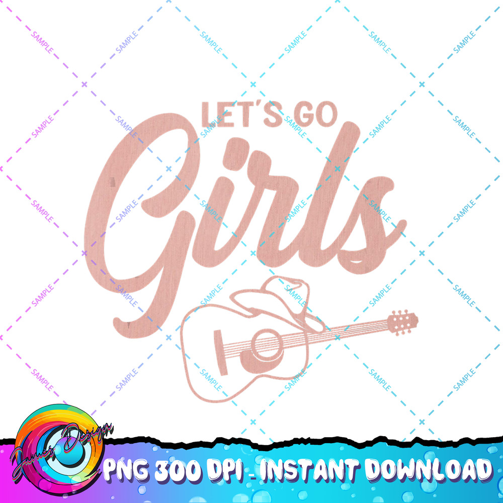 Cowboy Hat Guitar Let s Go Girls Western Cowgirls Tank Top copy.jpg