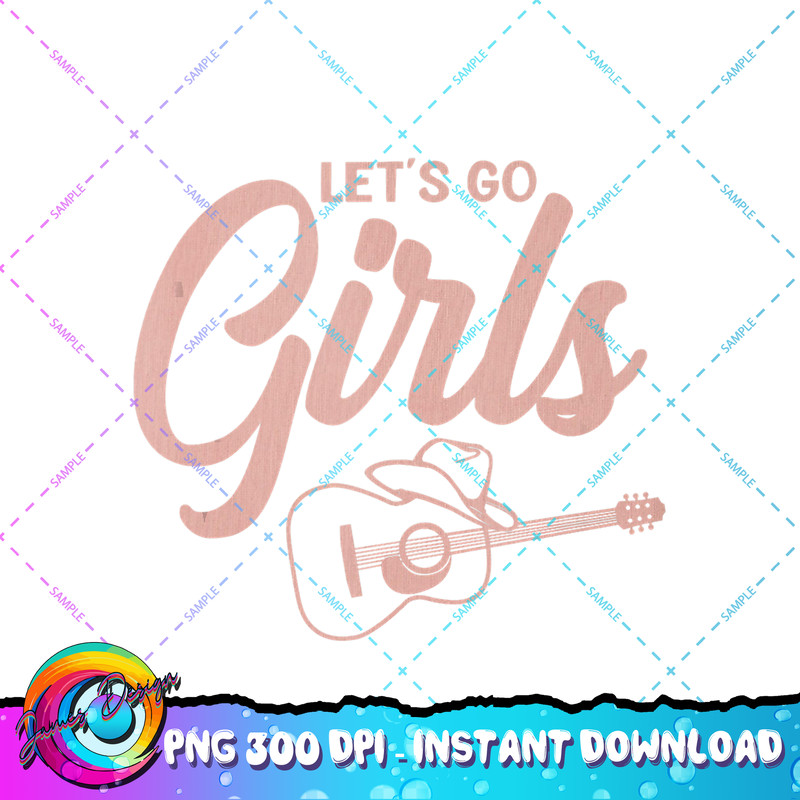 Cowboy Hat Guitar Let s Go Girls Western Cowgirls Tank Top copy.jpg