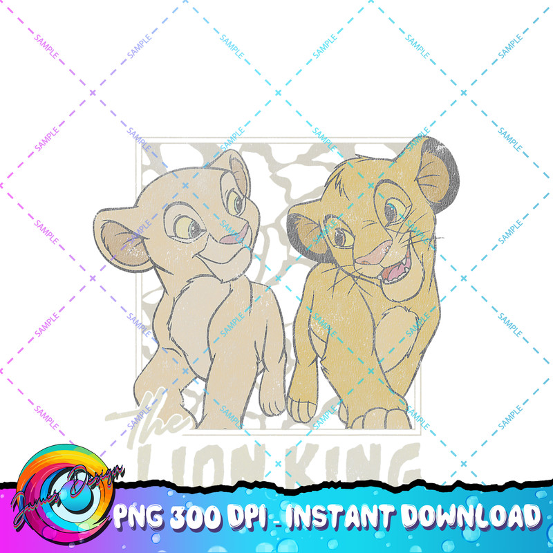 Disney Lion King Simba And Nala Young PNG Download.jpg