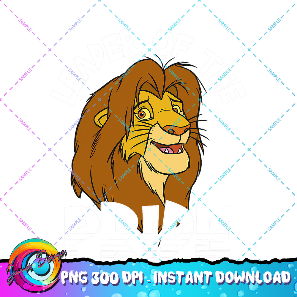 Disney Lion King Simba Leader Of The Pride Retro Poster PNG Download.jpg
