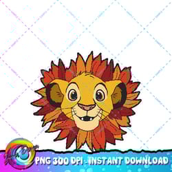disney lion king simba leaf mane portrait png download