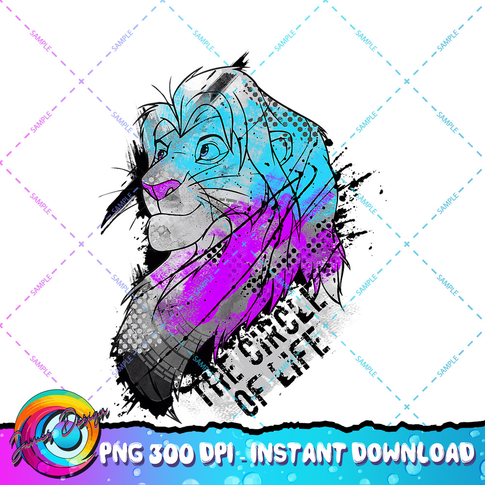 Disney Lion King Simba Neon Paint Circle of Life PNG Download PNG Download.jpg