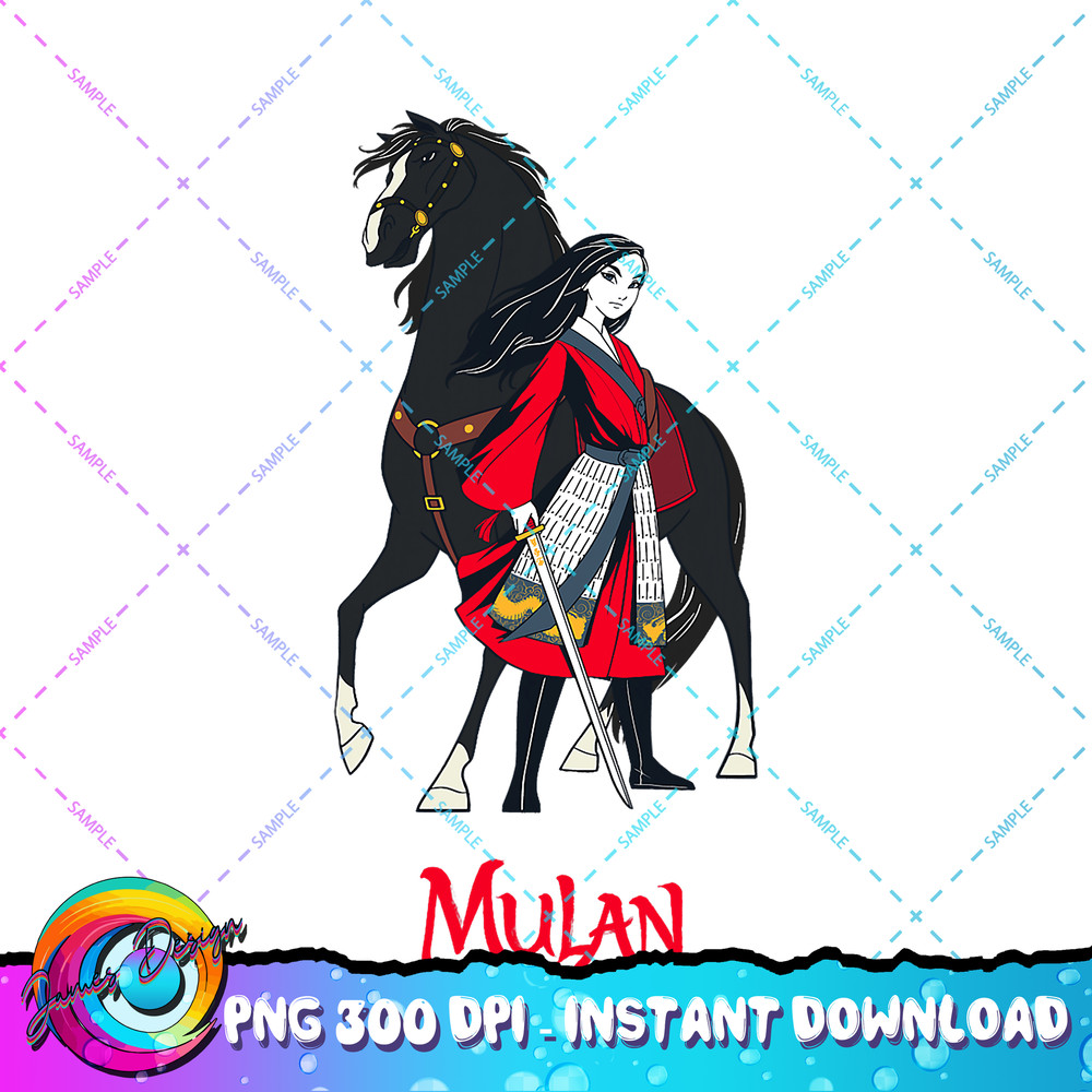 Disney Mulan and Black Wind Live Action Movie PNG Download.jpg
