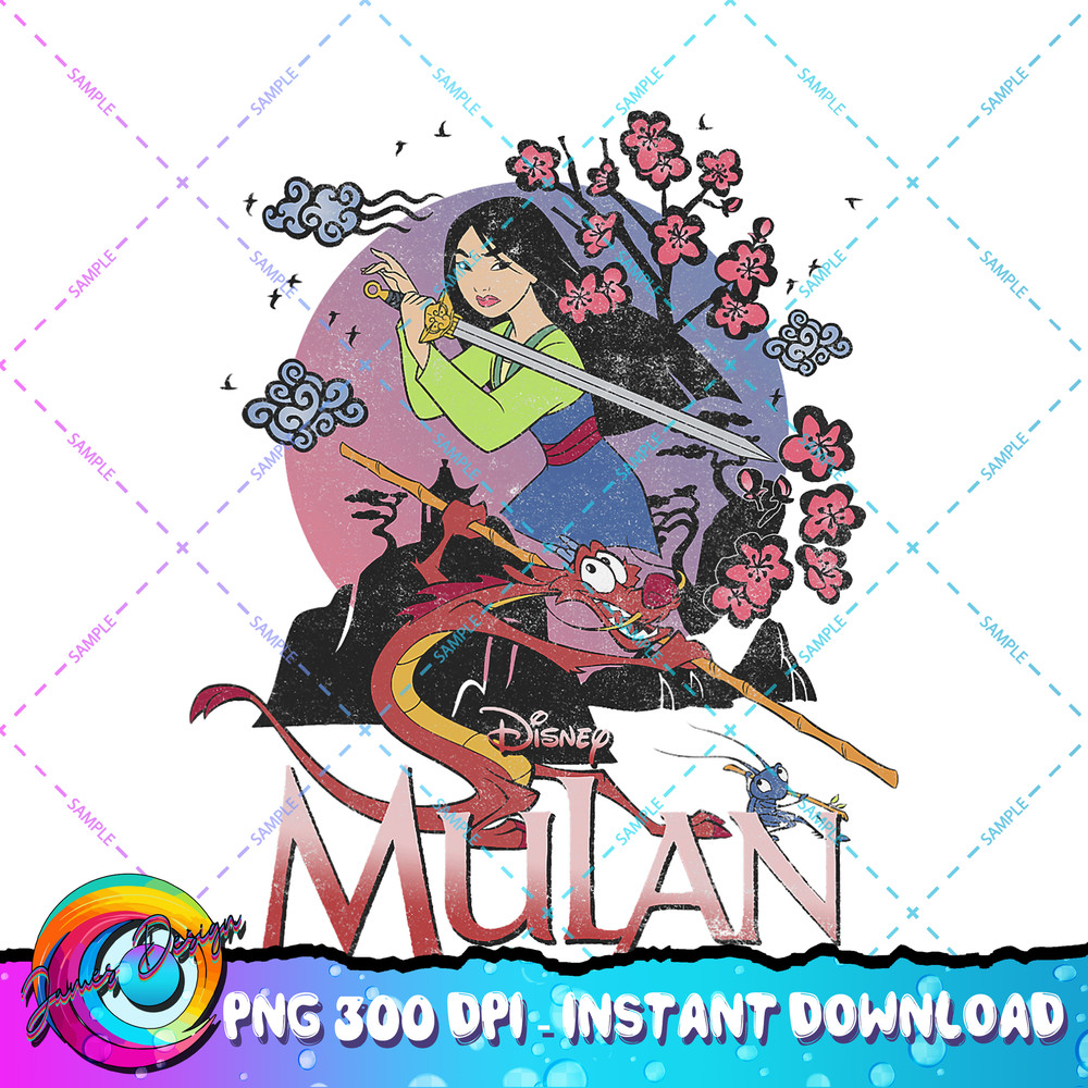 Disney Mulan And Mushu Collage Portrait Logo PNG Download.jpg