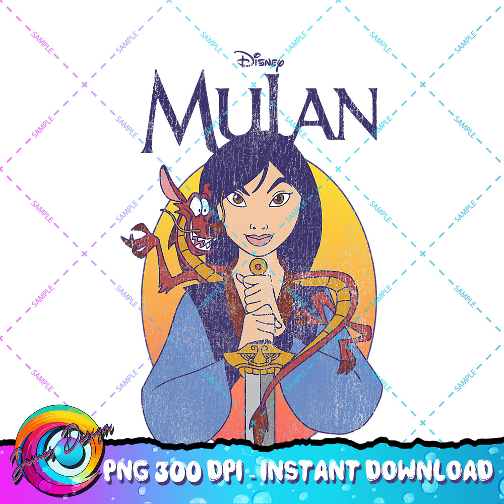 Disney Mulan Classic Mulan & Mushu Poster PNG Download.jpg