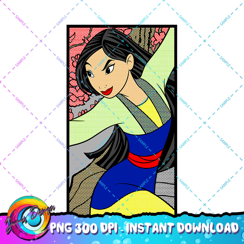 Disney Mulan Comic Style Portrait PNG Download.jpg