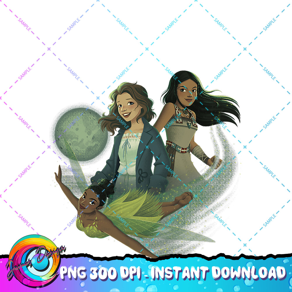 Disney Peter Pan & Wendy Tiger Lily & Tinker Bell Portrait PNG Download copy.jpg
