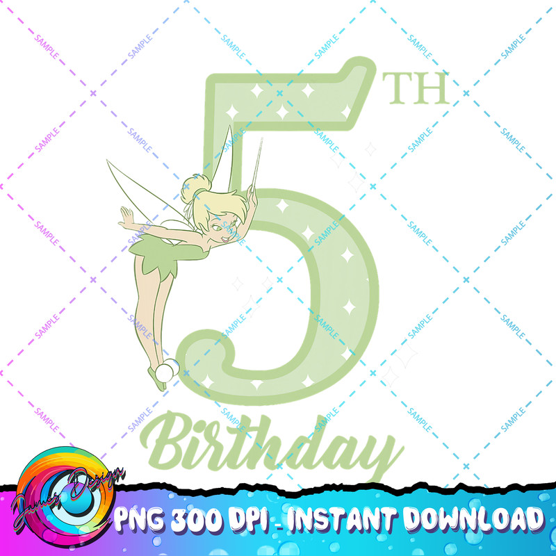 Disney Peter Pan 5th Birthday Tinkerbell Portrait PNG Download copy.jpg