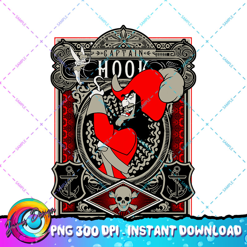 Disney Peter Pan Captain Hook Poster PNG Download copy.jpg
