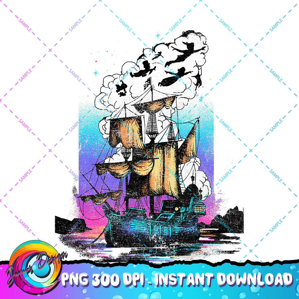Disney Peter Pan Detailed Colorful Pirate Ship PNG Download PNG Download copy.jpg