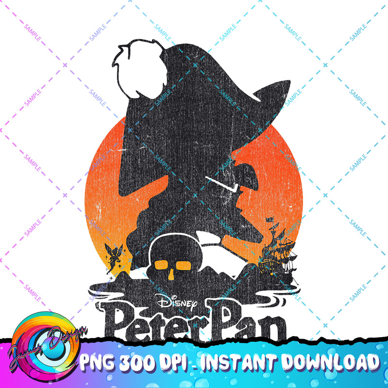 Disney Peter Pan Hook Shadow Skull Island Poster PNG Download copy.jpg