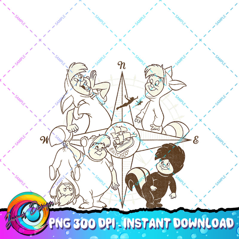 Disney Peter Pan Lost Boys Compas PNG Download copy.jpg