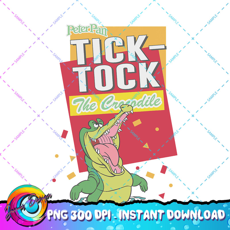 Disney Peter Pan Tick Tock The Crocodile Confetti Poster PNG Download copy.jpg