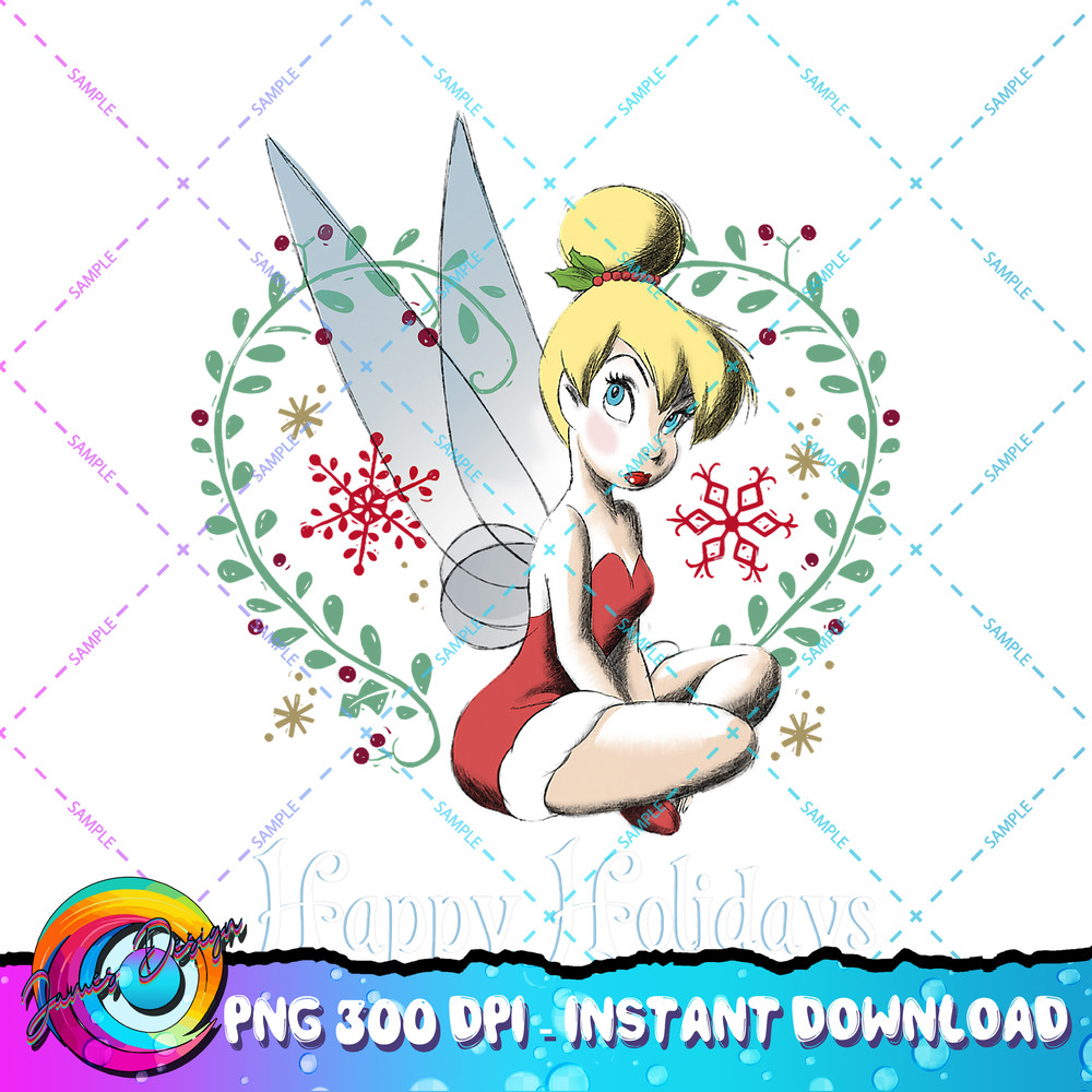 Disney Peter Pan Tinkerbell Happy Holidays Graphic PNG Download PNG Download copy.jpg