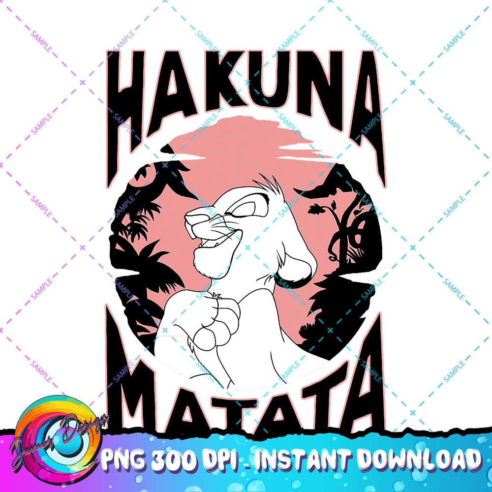 Disney The Lion King Hakuna Matata Sunset Simba PNG Download.jpg