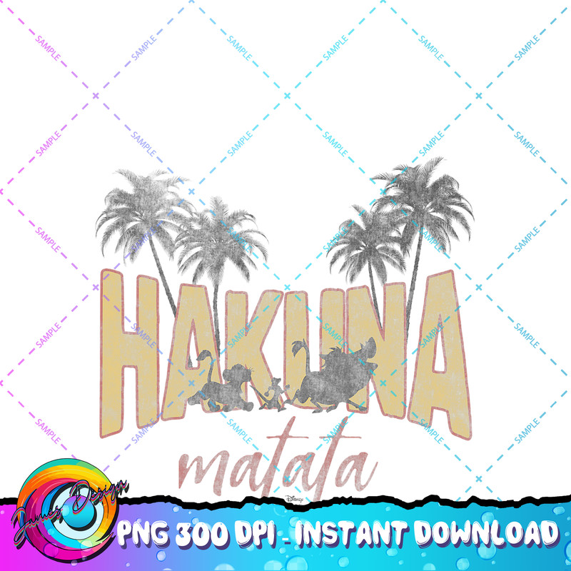 Disney The Lion King Hakuna Matata Tropical PNG Download.jpg