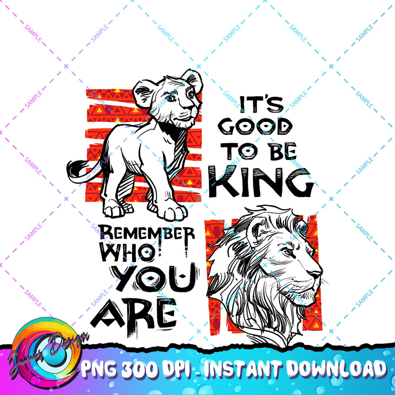 Disney The Lion King Live Action Simba Mufasa Quotes Poster PNG Download.jpg