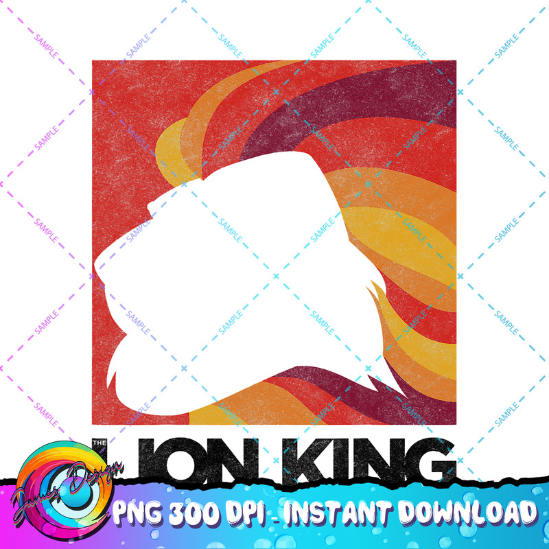 Disney The Lion King Simba Graphic Portrait PNG Download.jpg