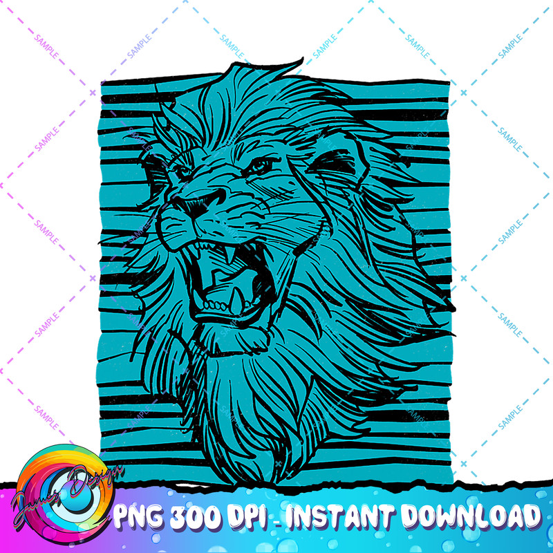 Disney The Lion King Simba Roar Stripes Live Action PNG Download.jpg