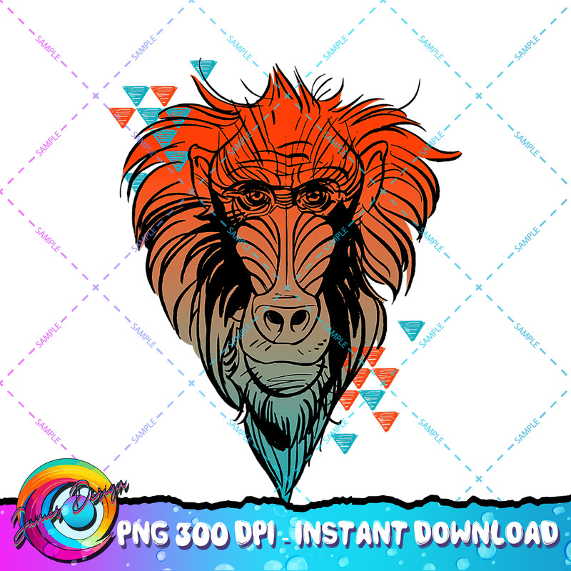 Disney The Lion King Wise Rafiki Live Action PNG Download.jpg