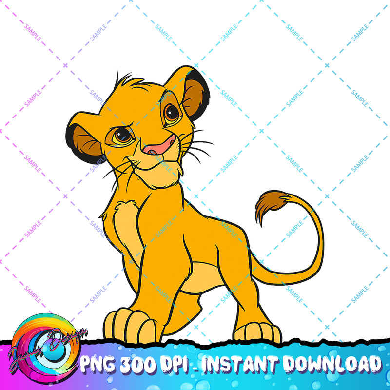 Disney The Lion King Young Simba Walking PNG Download PNG Download.jpg