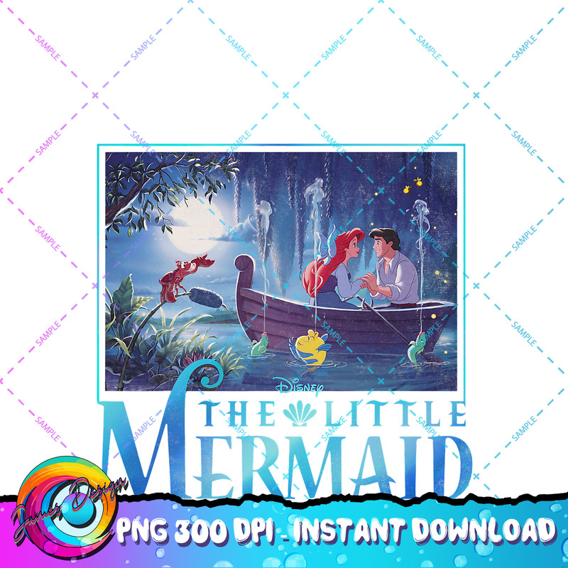 Disney The Little Mermaid Ariel & Eric Grotto Portrait PNG Download.jpg