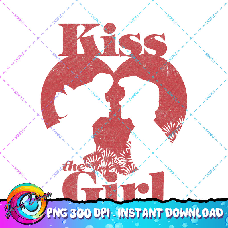 Disney The Little Mermaid Ariel And Eric Kiss The Girl PNG Download.jpg