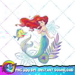 disney the little mermaid ariel and flounder sea png download