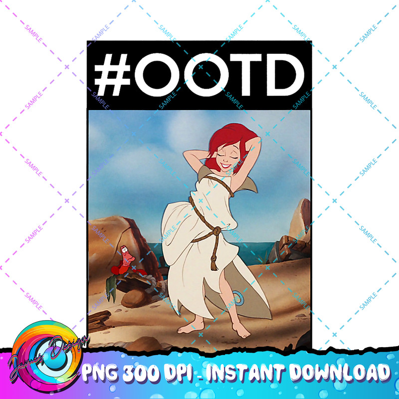 Disney The Little Mermaid Ariel Outfit Of The Day PNG Download.jpg