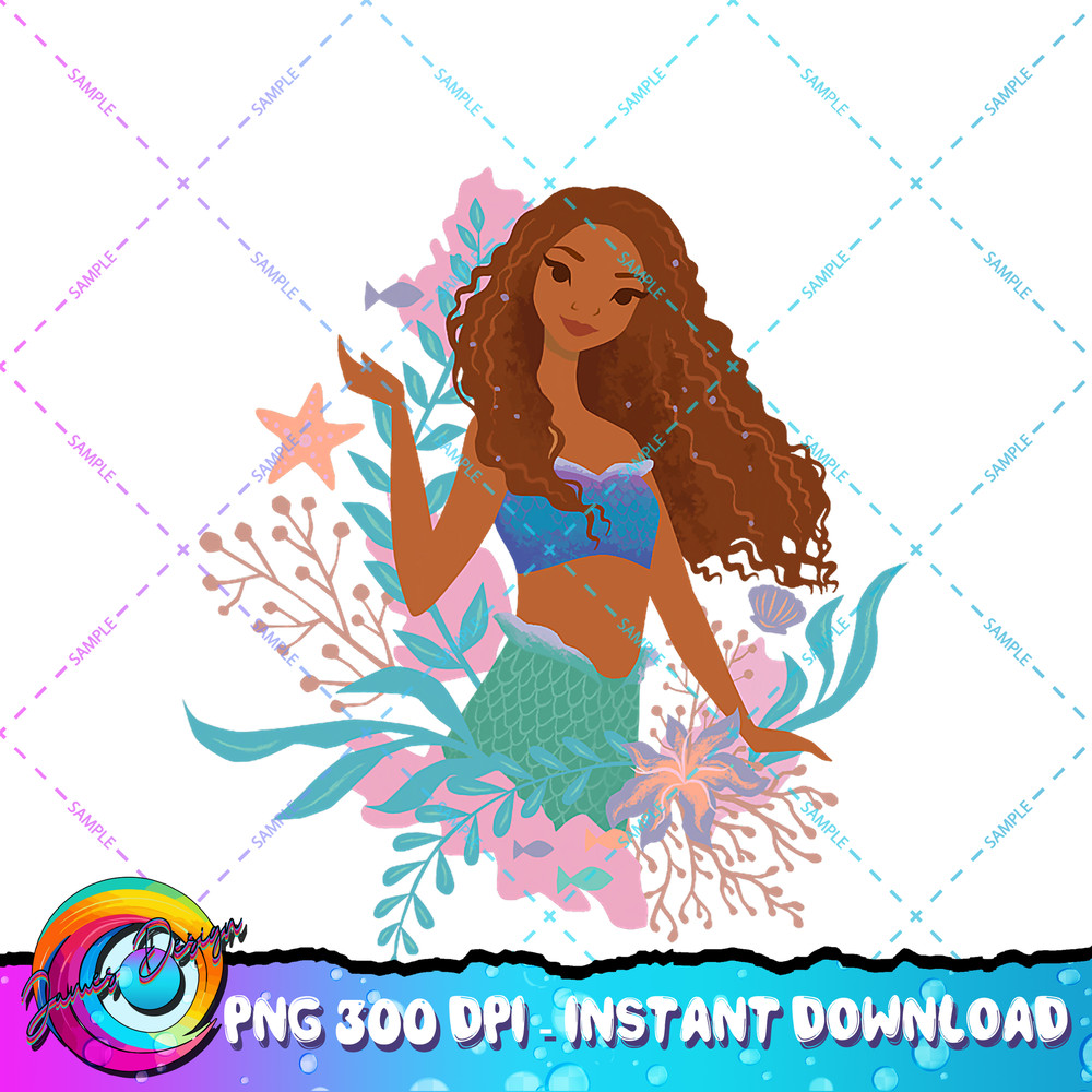 Disney The Little Mermaid Ariel Waving Portrait PNG Download.jpg