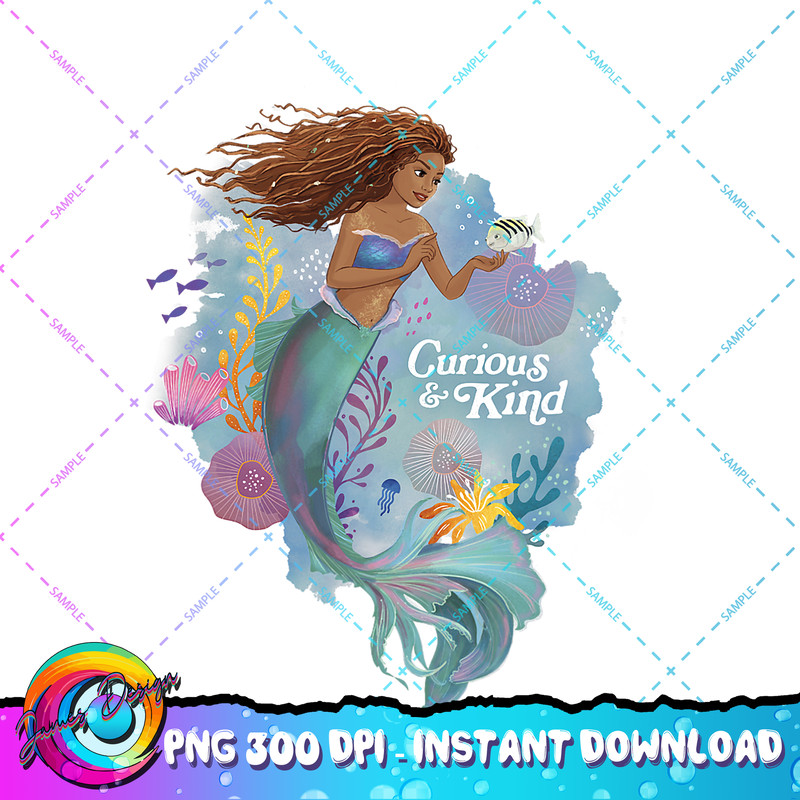 Disney The Little Mermaid Curious & Kind Ariel & Flounder PNG Download.jpg