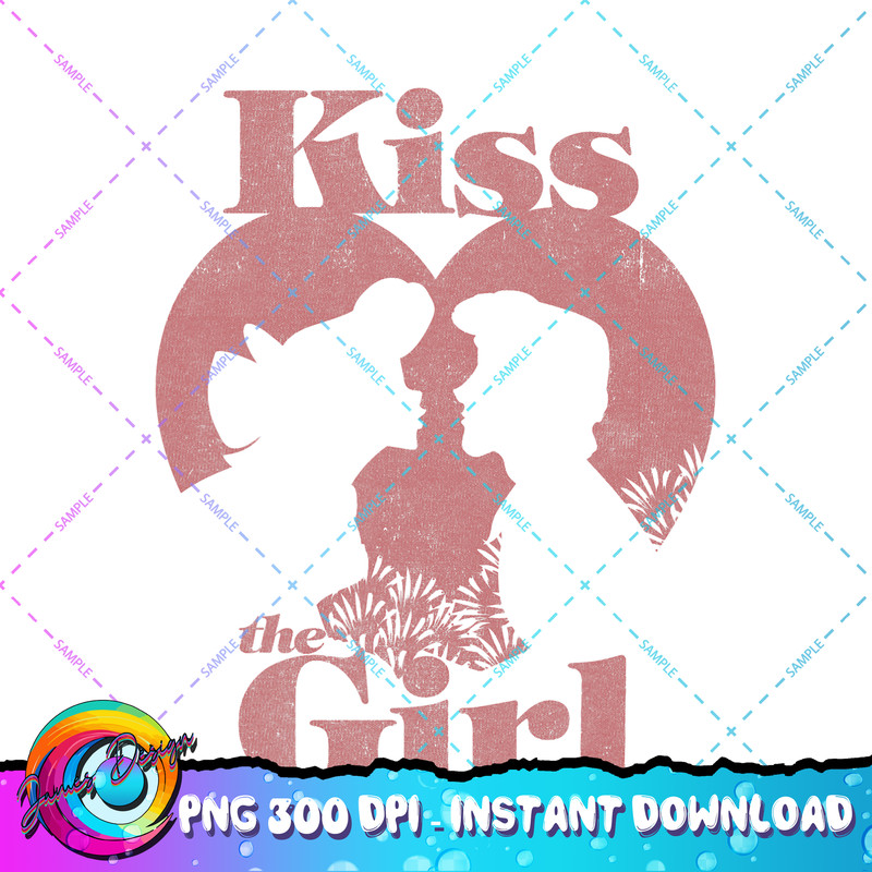 Disney The Little Mermaid Valentine s Day Kiss The Girl PNG Download.jpg