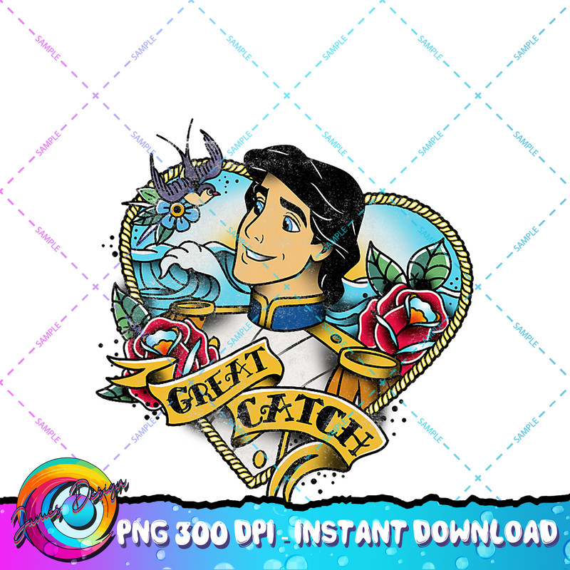 Disney Valentine s Day The Little Mermaid Eric Great Catch PNG Download.jpg