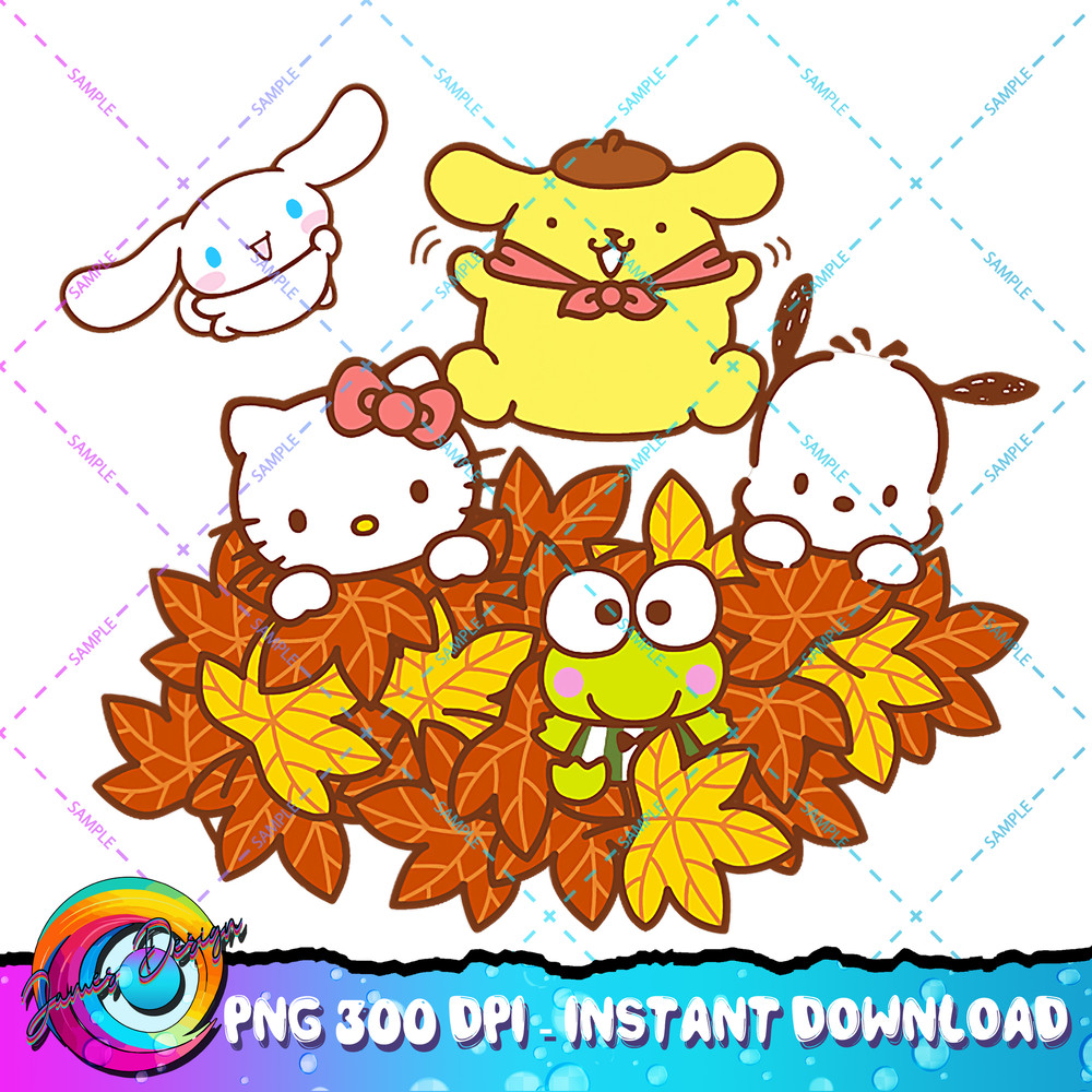 Hello Kitty and Friends Pile of Autumn Leaves T Shirt.pngHello Kitty and Friends Pile of Autumn Leaves PNG Download copy.jpg