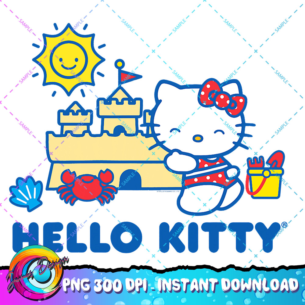 Hello Kitty Beach Fun Sandcastle Summer PNG Download copy.jpg